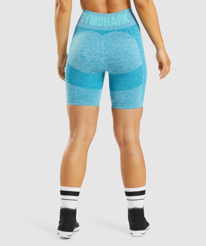 Szorty Gymshark Flex Cycling Damskie Turkusowe | PL 302DIA